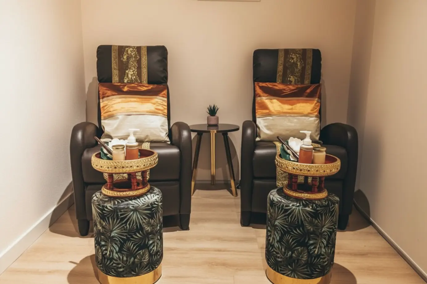 Warm spa atmosphere at Serenity Thai Therapy